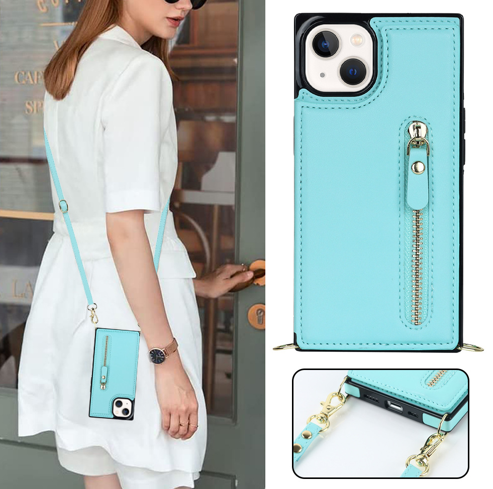 Handyhülle Aus Leder Für Iphone Pro Umhängetasche Mit Band_voghion.com