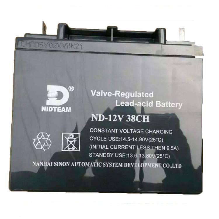 力得NIDEL蓄电池6FM-38 12V38AH消防设备 UPS电源配套 EPS直流