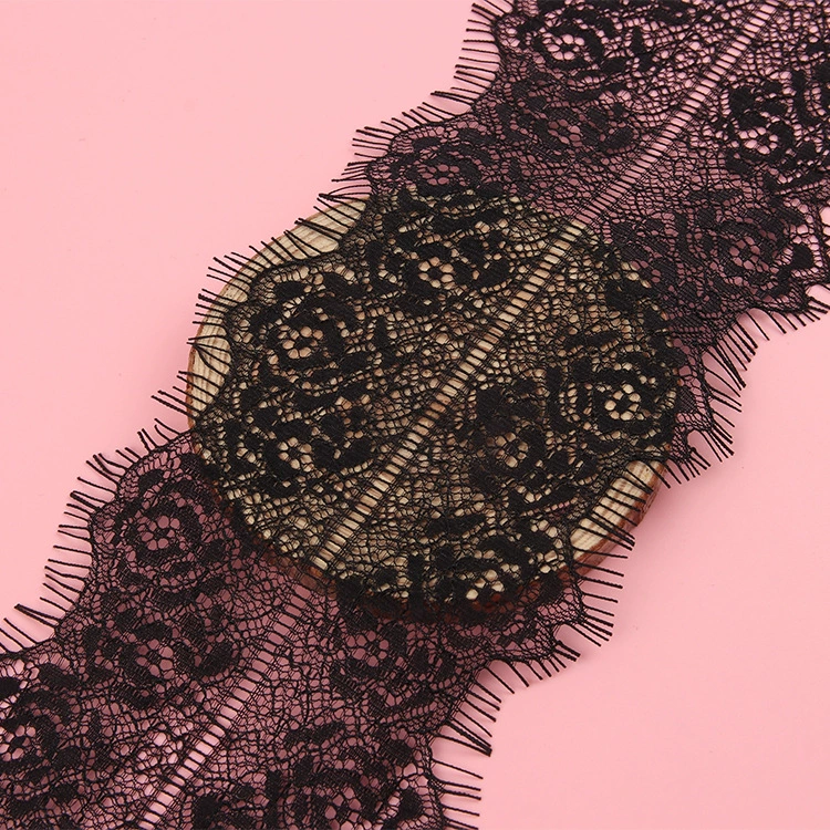 Lace black elastic dress for eyelashes, skirt, lace dress