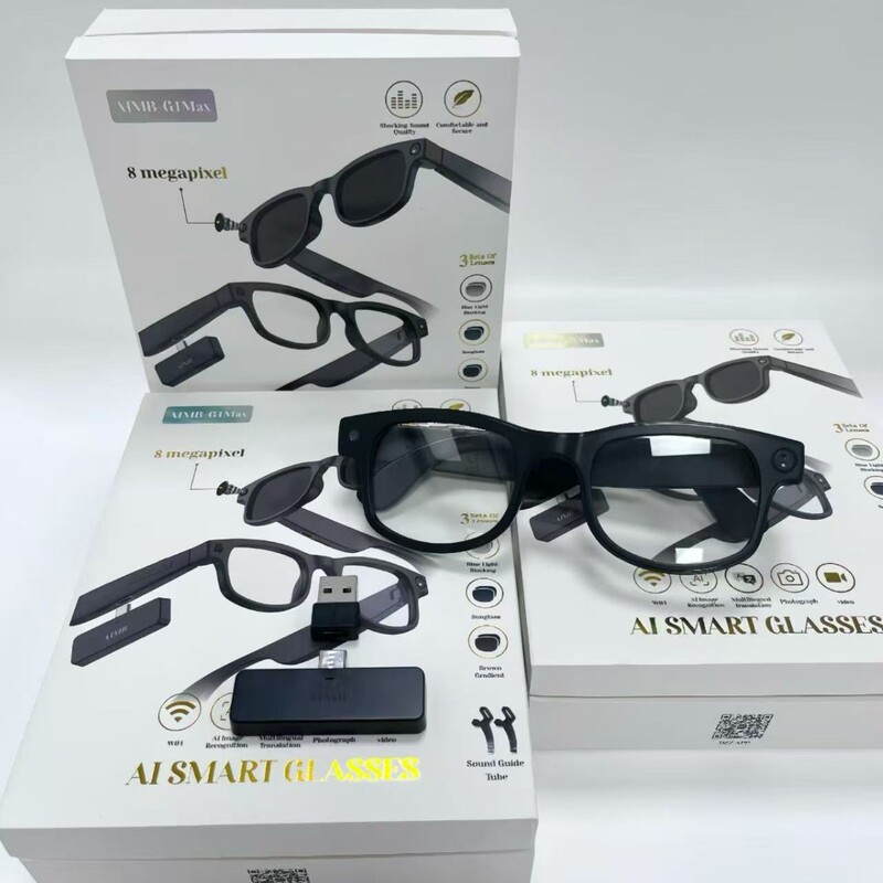 New smart glasses G1MAX AI voice translation, photo capture, 8-megapixel AI image recognition, and ultra-long battery life New smart glasses G1MAX AI voice translation, photo capture, 8-megapixel AI image recognition, and ultra-long battery life