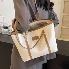 托特包女2024新款大容量通勤包包秋冬百搭單肩包質感大學生上課包