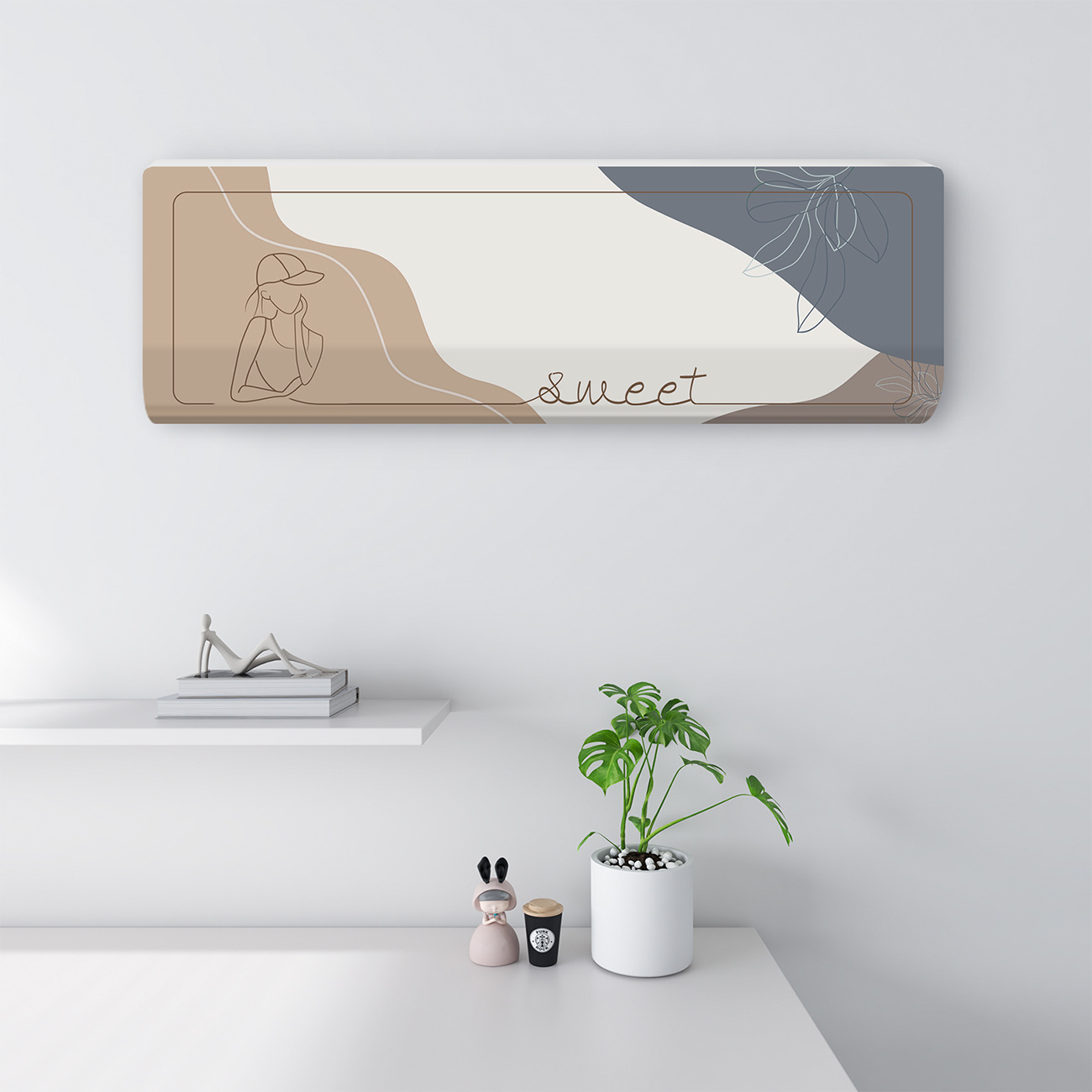 Aire acondicionado cubierta a prueba de polvo 2024 nueva cubierta de aire acondicionado colgante tipo colgante general Glimie todo incluido Haier cubierta de aire acondicionado