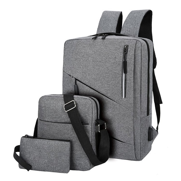 Mochila de carga USB para hombres y mujeres mochila resistente al desgaste bolsa de computadora de viaje de negocios de ocio de 15,6 pulgadas logotipo impreso