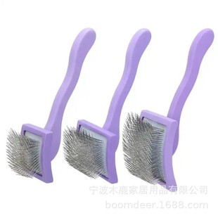 Pet Comb Wholesale Fine Needle Rubber Dog and Cat Hair Smoothing Knot Cleaning Pet Massage Fluffy Wooden Comb Brush