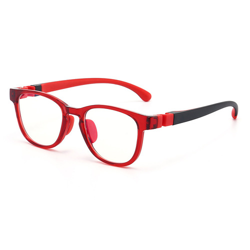 新款透色儿童防蓝光眼镜硅胶鼻托时尚TR手机电脑护目镜潮 YKF8509