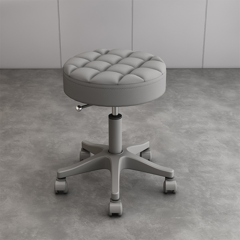 Internet celebridad simple peluquería salón de uñas silla redonda con ruedas taburete de belleza salón de belleza polea giratoria elevación redonda taburete