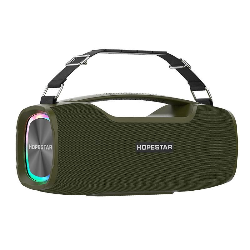 Hopestar a6xハイパワーbluetoothスピーカー無線屋外携帯型音響振動膜にカラーランプ付き防水|undefined