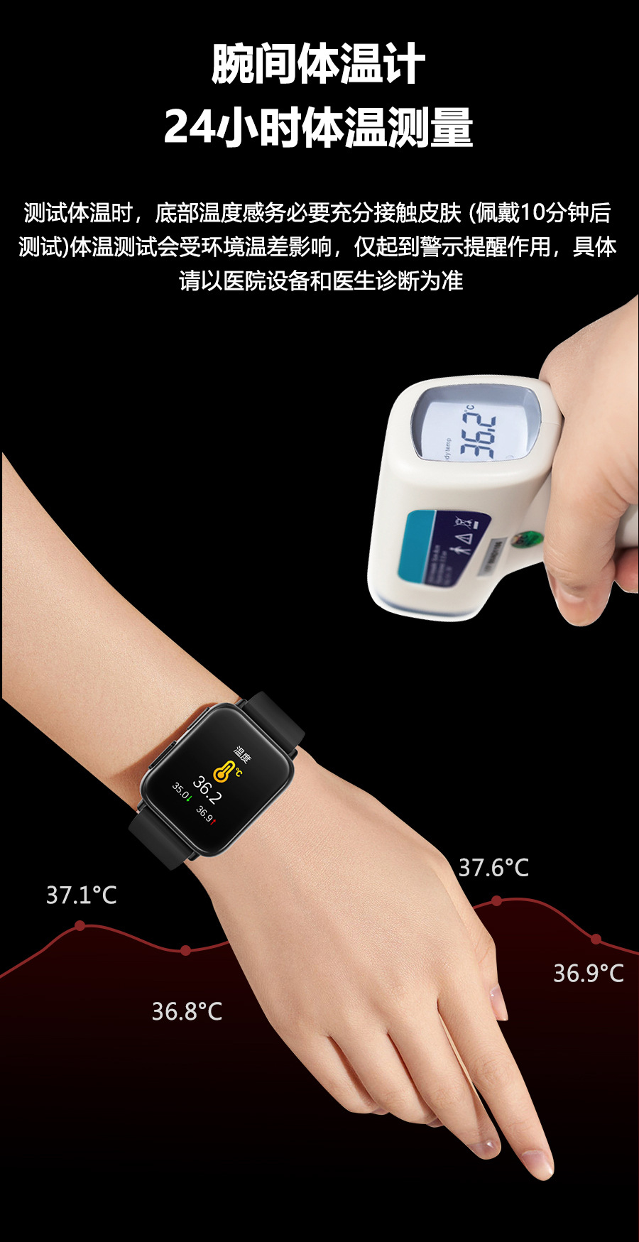 The new cross-border TK10 smartwatch, ECG, heart rate, blood pressure, blood oxygen, body temperature, fitness and health wristband, and incoming call reminder undefined