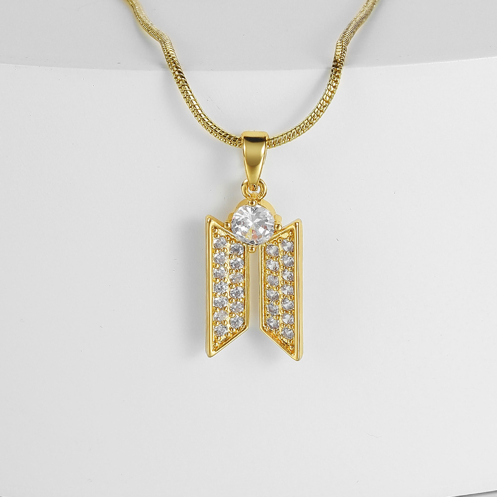 Geometric Trapezoid Necklace Image 3