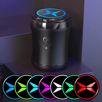 Car-Mounted Ashtray with Touch-Controlled Seven-Color — Car ashtray - xiaopeng