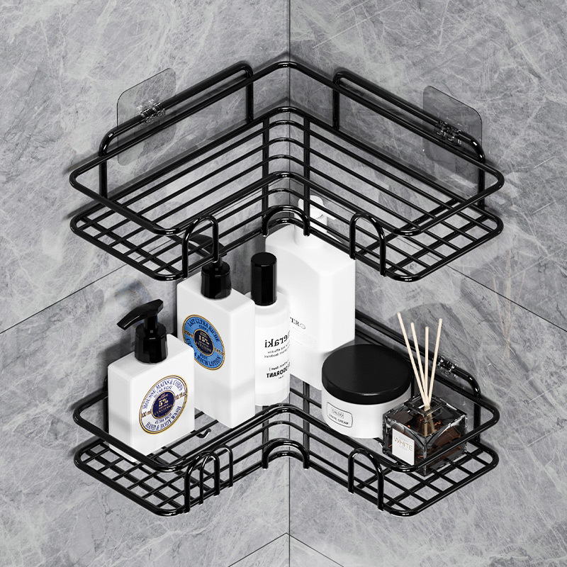 Baño Rack de almacenamiento Punch-libre montado en la pared baño Baño pared triángulo lavabo baño almacenamiento