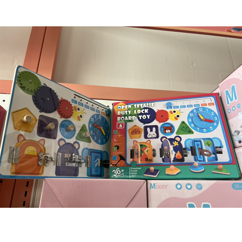 Procesamiento de fábrica, ayudas didácticas Montessori ocupadas personalizadas, juguetes educativos de educación temprana Montessori, tablero multifuncional para bebés ocupados
