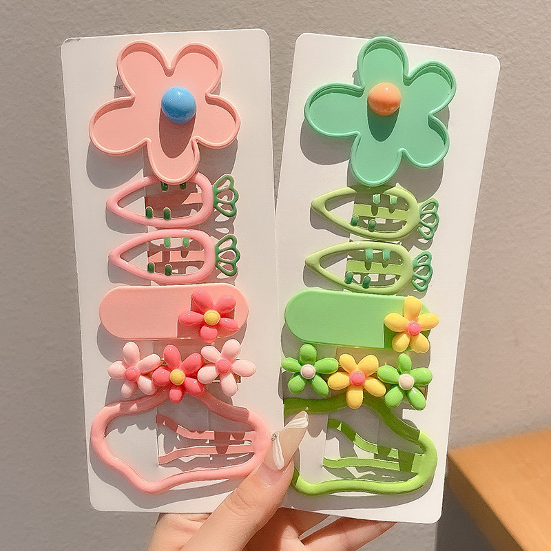 2024 nuevo clip BB de color lindo clip de cabello de boca de pato chica lateral clip de frange para niños tocado tarjeta de cabello rotura