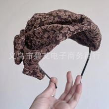 抖音网红秋冬新款香云刺绣小花小礼帽发箍半帽头箍遮白发发饰晚宴