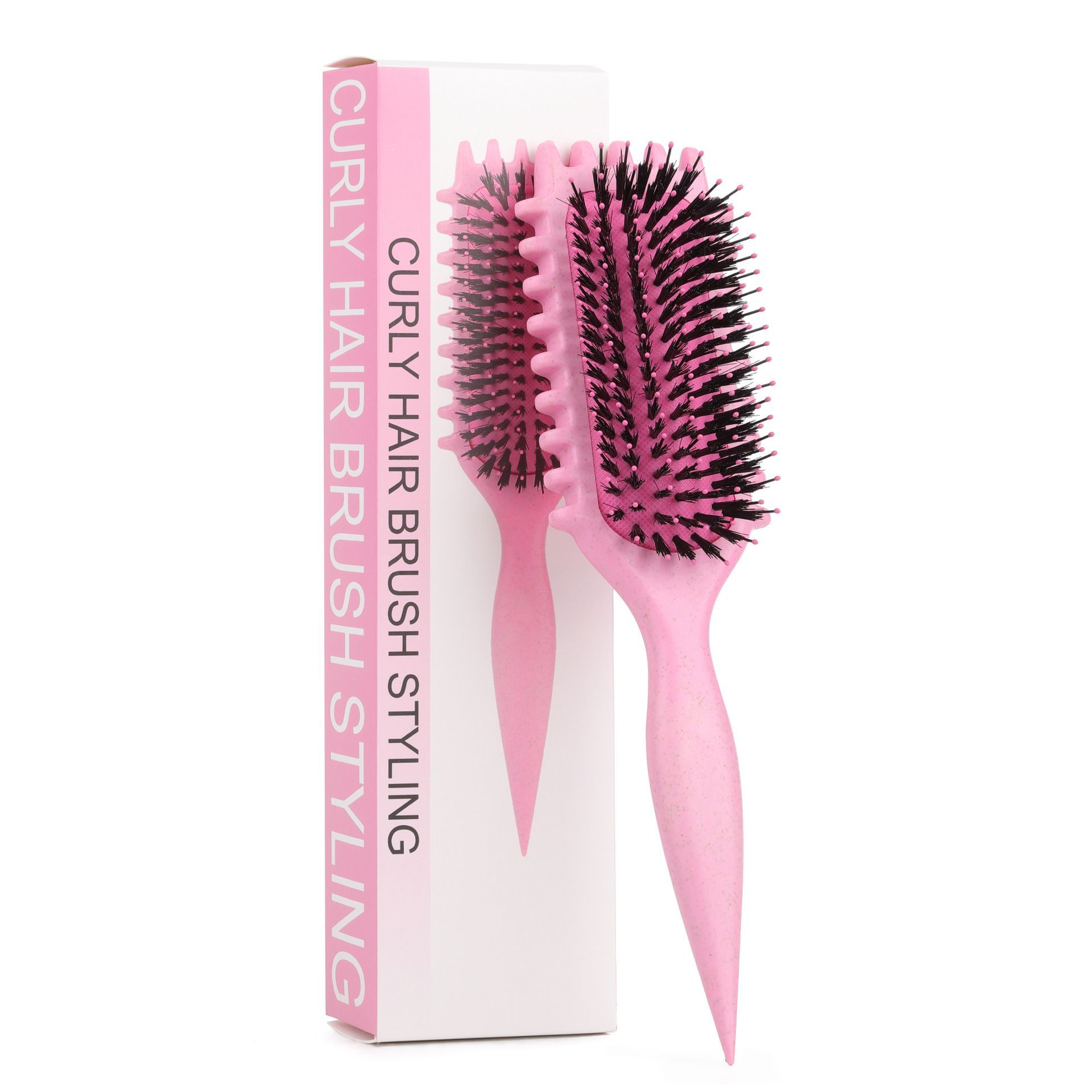 Hot sale cabello WANMEI hueco pein de modelado multifuncional extrusor de pasta de cola afilada pein flojo rebote rizado