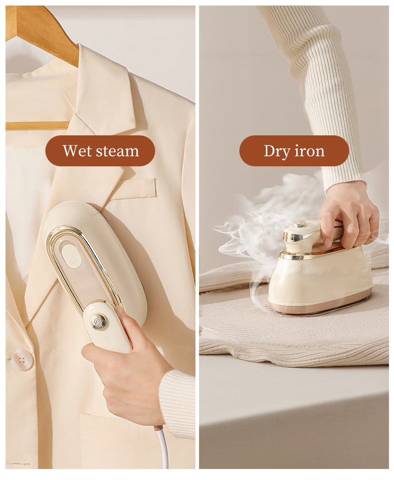 Mini Garment Steamer Portable Foldable Steam Iron For Clothes_voghion.com