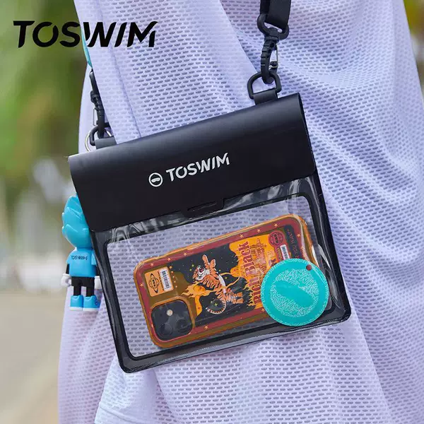 TOSWIM Mobile Phone Waterproof Bag Diving Case Touch Screen Hot Spring Drifting Underwater Photo Beach Bag Swimming Storage Bag