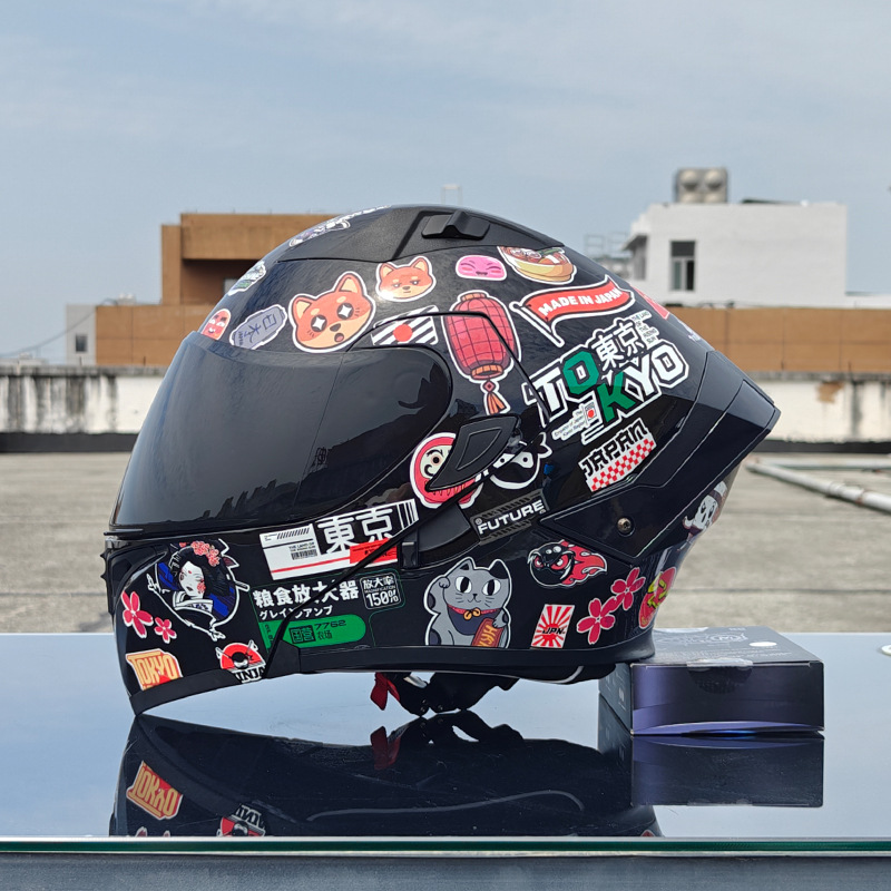 Orz nuevo casco de motocicleta casco para hombre casco para mujer locomotora casco completo Xia 3C certificado doble lente cuatro estaciones universal