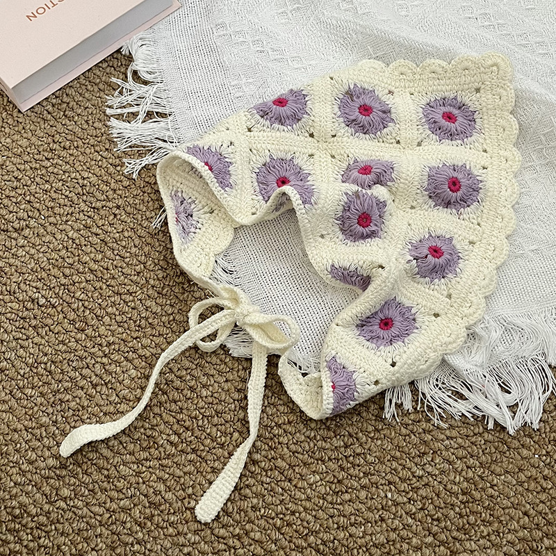 Dulce ins toallas triangulares francesas vino retro rojo cóncavo forma de toallas triangulares japonesas hechas a mano toallas de gancho