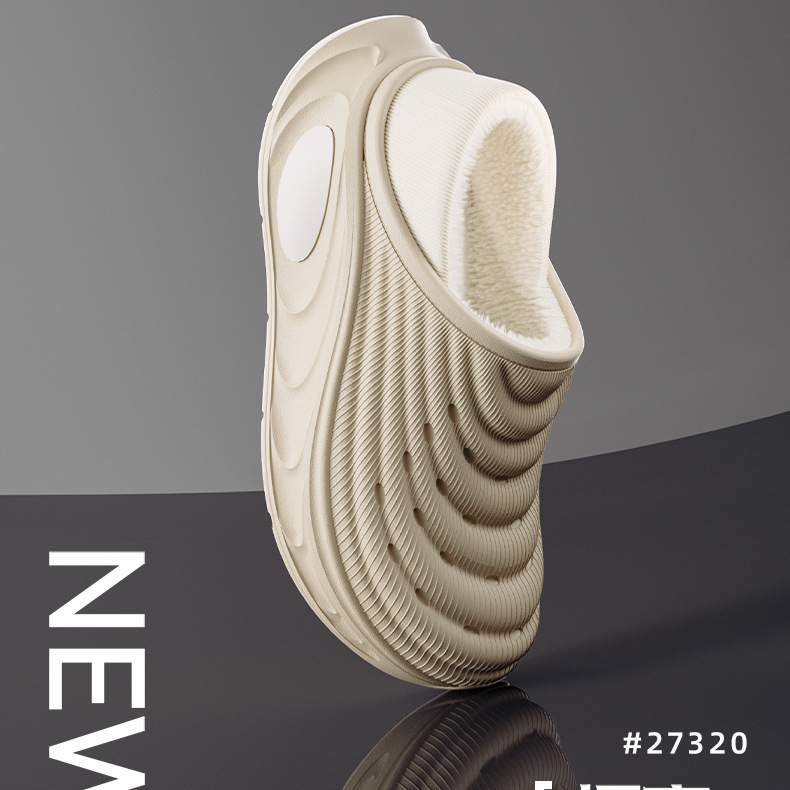 Waterproof Warm Slippers For Women Non-slip Thick-soled Plush_voghion.com