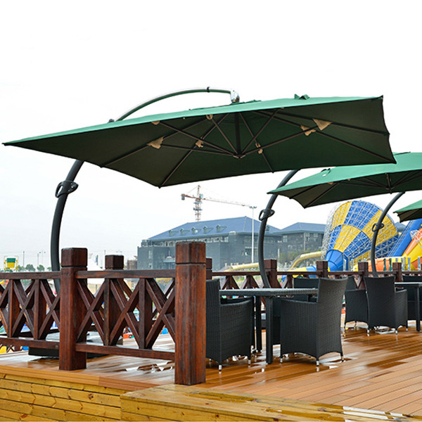Sombrilla al aire libre gran villa comercial paraguas romano parque de atracciones de estilo europeo gran barra curva patio sombrilla 3,5 m image 7