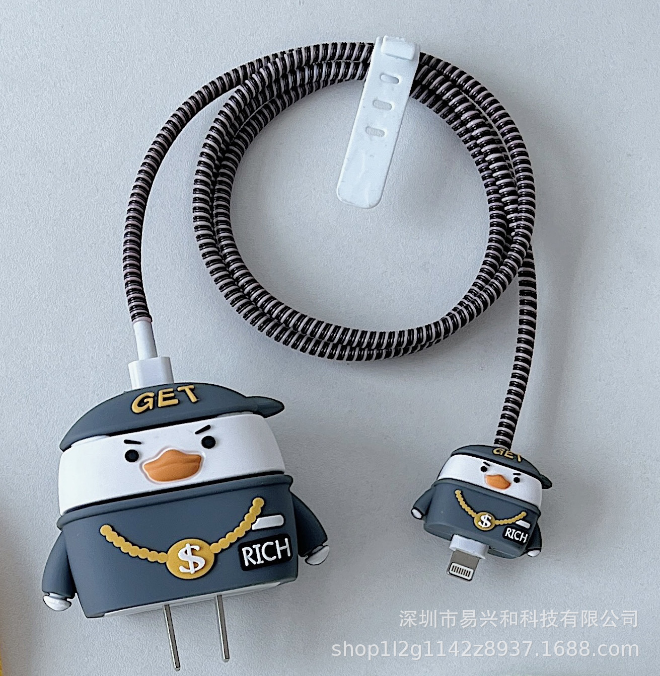 Aplicable Apple 18W / 20W cargador de cabeza de cubierta cargador de cubierta de cable de datos cubierta de 4 piezas al por mayor