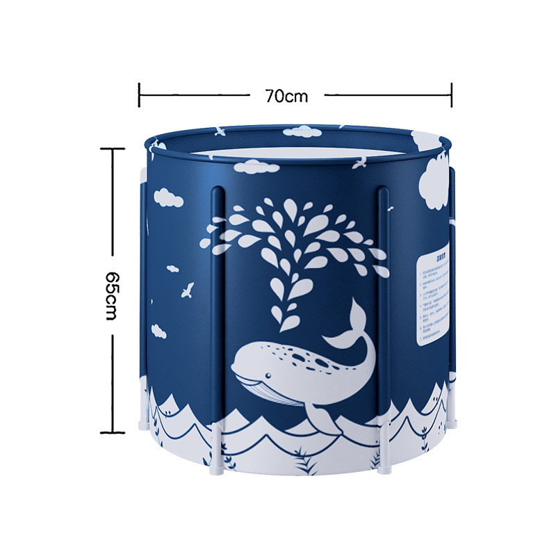 Hogar adulto plegable Cubo de baño de cuerpo completo Cubo de baño de algodón grande sudor humeante Cubo de baño puede almacenar niños Cubo de baño