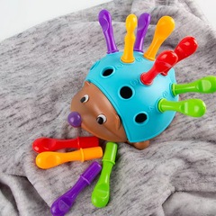 Infant early education cognitive color baby concentration fine motor Montessori 0-3 years intelligent puzzle hedgehog toy