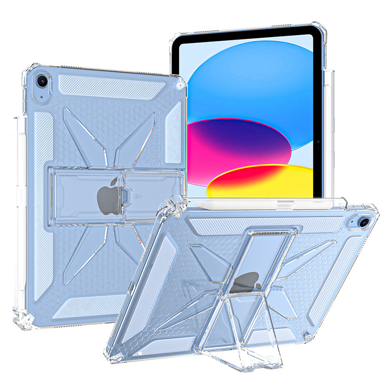 Suitable for Ipad11 Protective Case with Stand and Pen Slot, Anti-Fall and Transparent Pro11 Air13 M2 M3 M4 M5