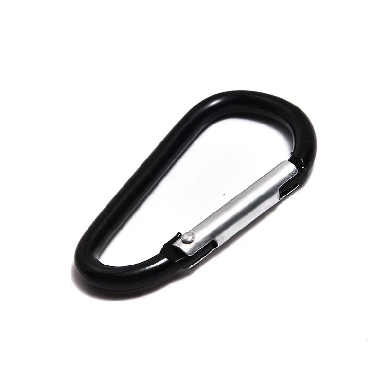 Manufacturer's Ready Stock High-Quality No. 5 No. 7 D-Type Aluminum Alloy Carabiner Outdoor Tent Water Kettle Backpack Quick Hook