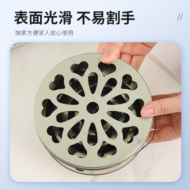 帶蓋手提蚊香盒 防火蚊香盤 接灰盤 蚊香盤 帶蓋便攜蚊香器蚊香架