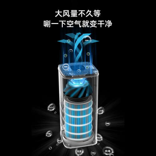 Deyuan Nobik Smart Home Air Purifier for Indoor Formaldehyde Removal, Pet Hair Killing and Sterilization