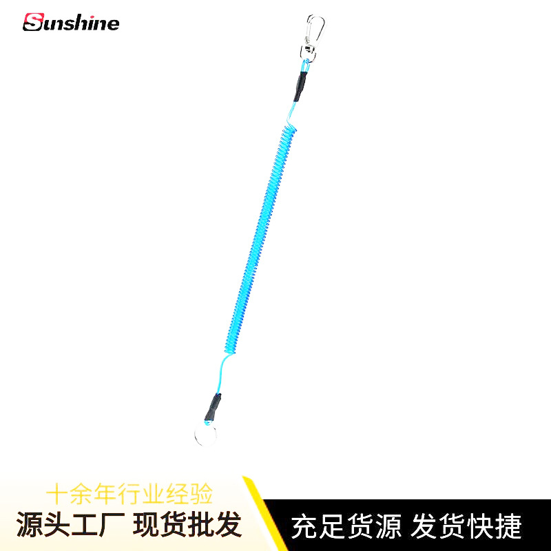 Venta al por mayor cuerda perdida alambre de acero anti-cuerda perdida cordón elástico de contracción automática con anillo de acero 304 multi-color opcional