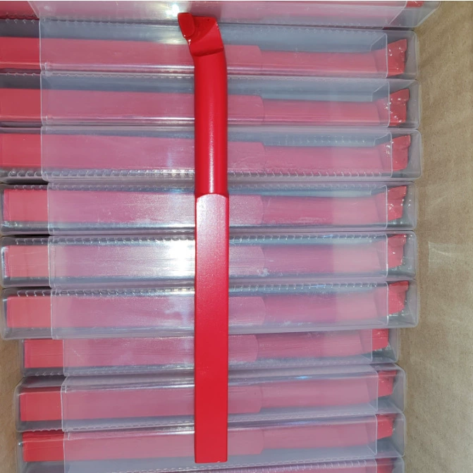 Turning Tool Holder (DIN4974) — Carbide Insert Lathe Tool, Red Coated, 1pc
