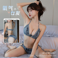 索情 性感情趣內衣激情免脫火辣誘惑床上調情牛仔超短褲制服1003