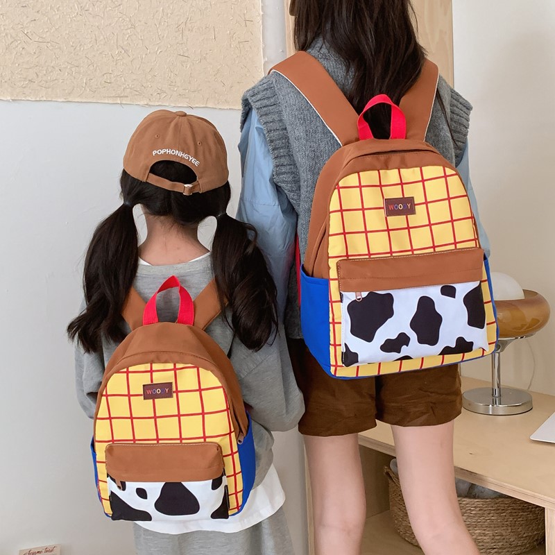 Nuevo patrón de tendencia jardín de infantes mochila para niños de clase pequeña, niños y niñas de 4 - 6 años de edad, mochila ligera para reducir la carga