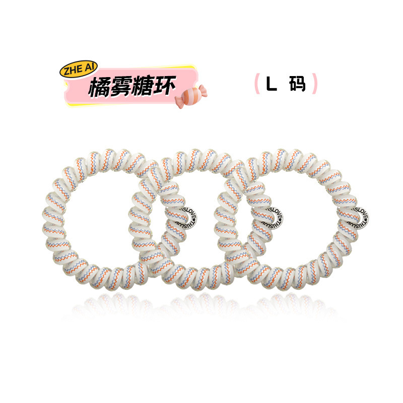 TT高级感电话线发圈 高弹力简约电话绳TT圈发绳无痕不伤发女款|undefined