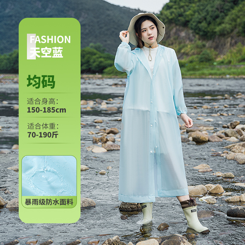 Adultos no desechables chaqueta de lluvia larga al aire libre montaña viaje grueso todo el cuerpo tormenta lluvia gris portátil chaqueta de lluvia