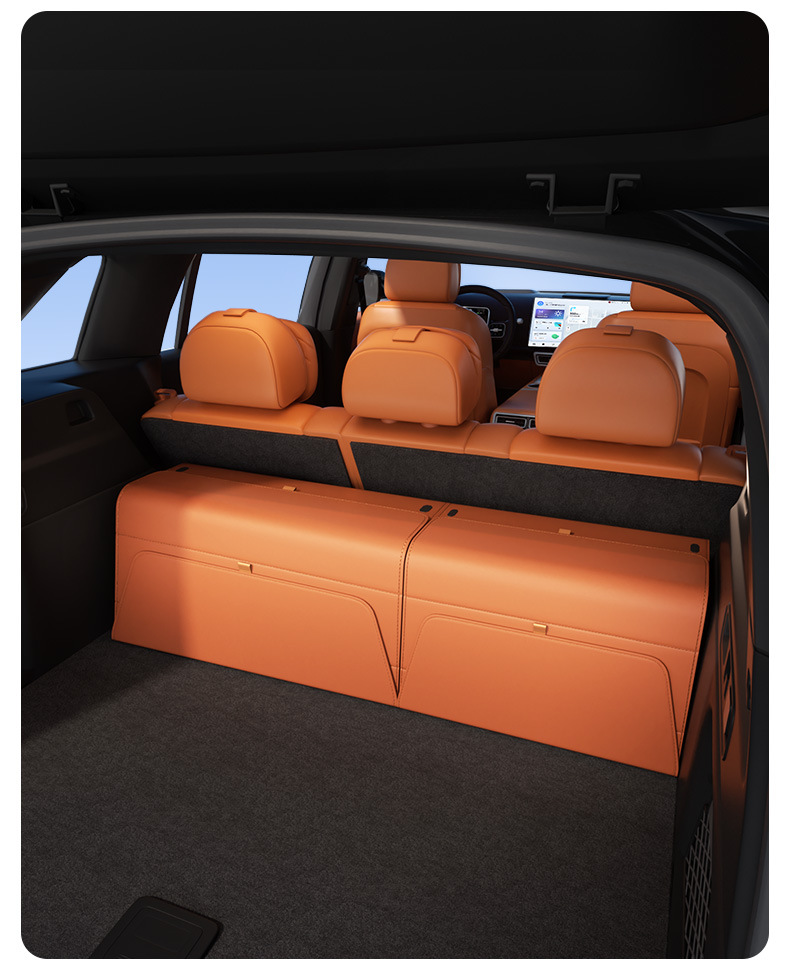 Car-Mounted Double-Layer Storage Box Suv Trunk Storage Box Multi-Functional Foldable Storage Box Waterproof Leather Organizer Box