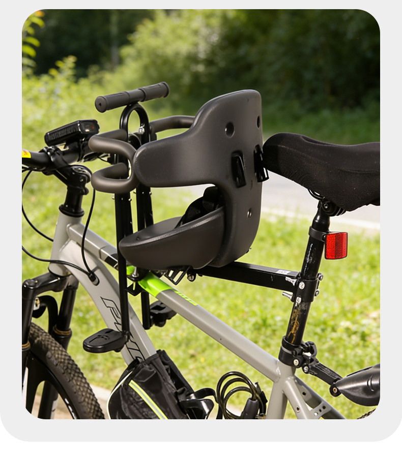 Mountain Bike Child Seat, Front-Mounted, Safe, Stable, and Easy to Install, Baby Riding Seat