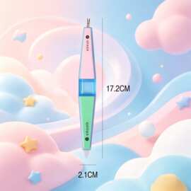 L015伊芝莲散装 抛光带叉四面挫 多功能指甲推 塑料柄打抛光条