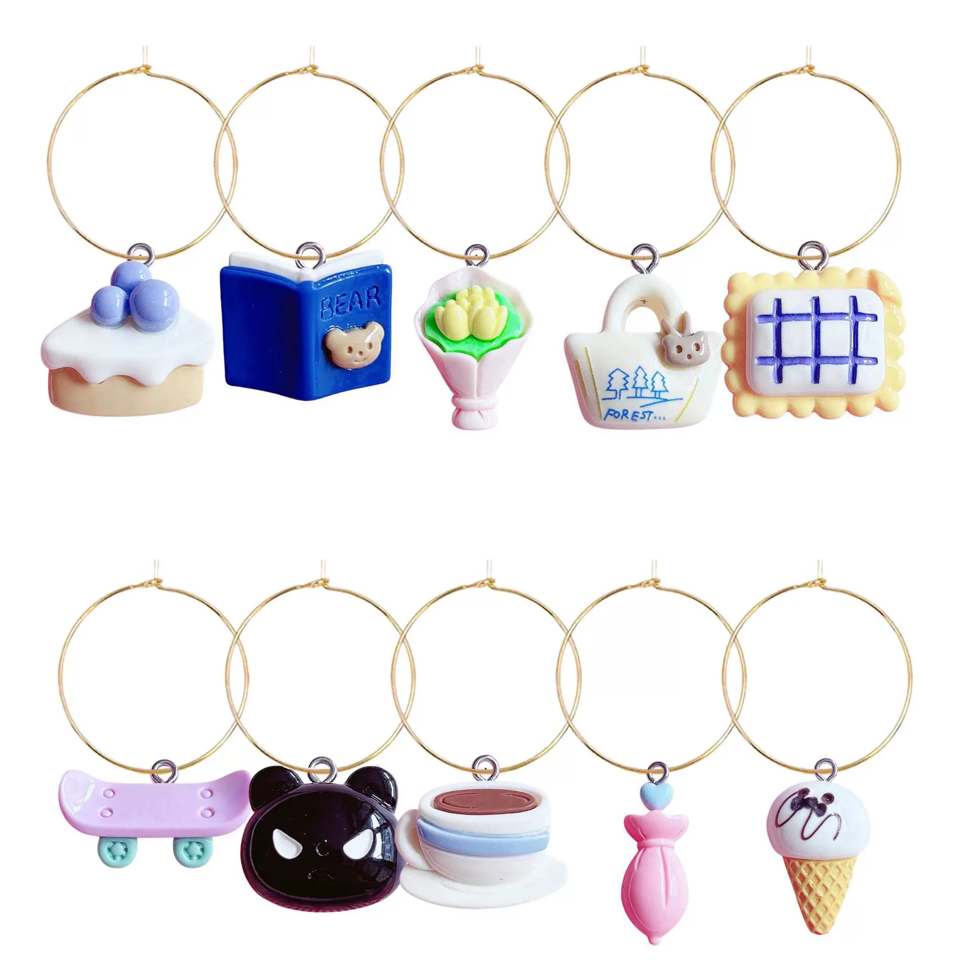 Недостающая пружина с шипами для украшения бокала для вина, подвеска для вечеринки на Etsy, декоративная подвеска для бокала.