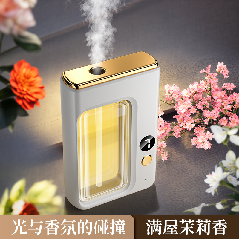 Fragancia transfronteriza pulverización de fragancia pulverización desodorante humidificador automático de hotel doméstico desodorante máquina de expansión de fragancia al por mayor