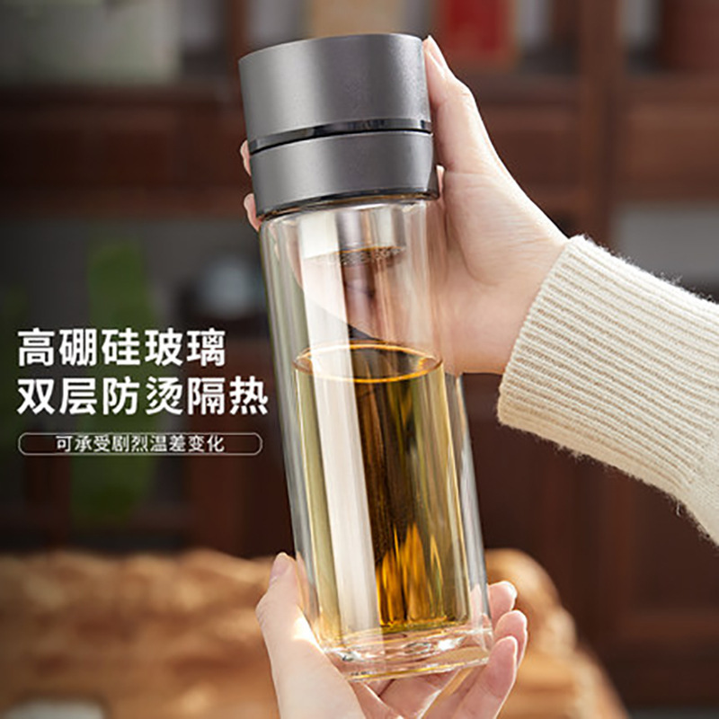 速開蓋茶水分離二重グラス車載携帯泡茶保温カップオフィス泡茶カップ卸売り|undefined
