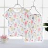 Summer breathable set, pijama, quick dry flower boy costume, Korean style, children's clothing, with short sleeve