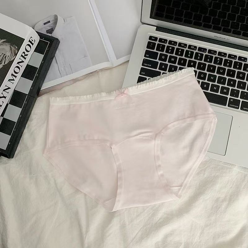 纯棉内裤女7A抗菌95%纯棉裆布加长裆薄款女士高中生少女三角裤头|undefined