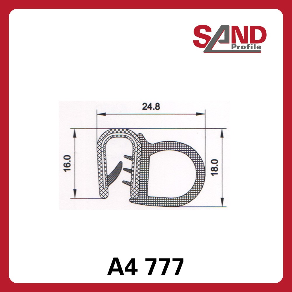 申波菲勒SAND密封条棱边保护条护边条橡胶条A4777