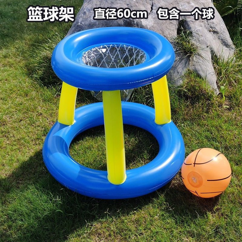子供用インフレータブルバスケットボールスタンド、シューティング水球、水中ゲームスタンド、ベビースポーツ水のおもちゃ、水球、水泳ボール