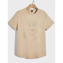 B 12784 Animal print men's short sleeve tee ����ͼ����ʿ����