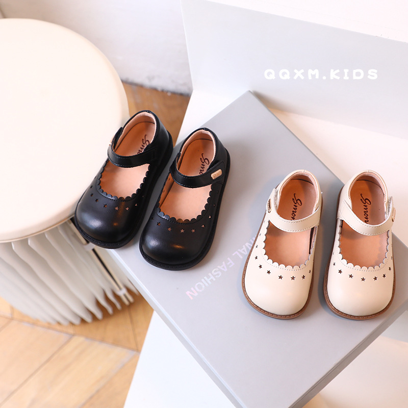 Girl Baby Princess Shoes Spring New Soft Sole Girl's Small Leather Shoes Girl's Stylish Single-layer Shoes Baby Non-slip Shoes